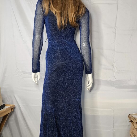 Gorgeous Faeriesty Dress - Navy Blue Glitter - Size XS - NWOT - Picture 3 of 6